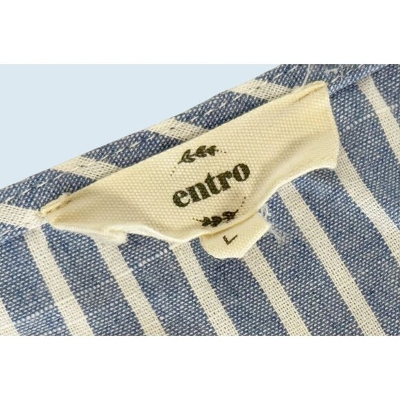 ENTRO Boho Fringe Tassel Tunic Cover-Up Top Shirt Size LG - Picture 7 of 8